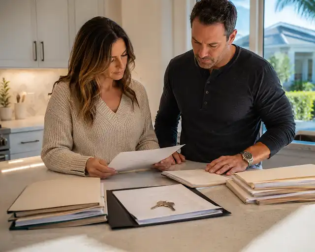 Cash home sale with clear closing records for divorce tax planning