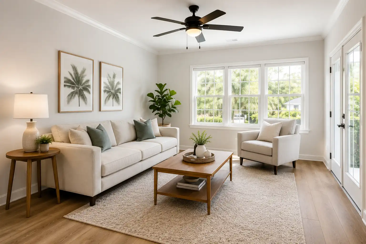 AFTER · move-in ready — Vacant rental — Old Northeast After: refreshed rental interior in Old Northeast ready for new occupants